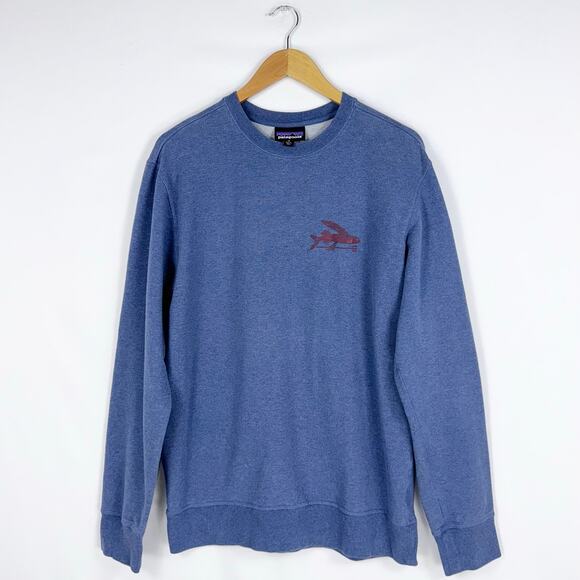Patagonia Other - Patagonia Men's Flying Fish Midweight Crew Sweatshirt Medium Blue